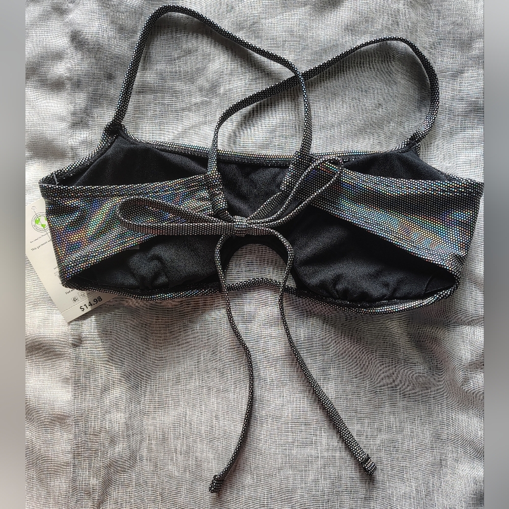 No Boundaries Iridescent Bikini Top - Picture 2 of 3